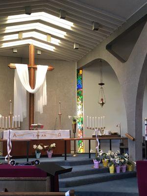 Our Saviour's Lutheran Church is ready to celebrate Easter.