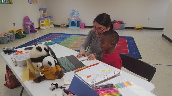 Mandarin class! Learning about Panda Bears!