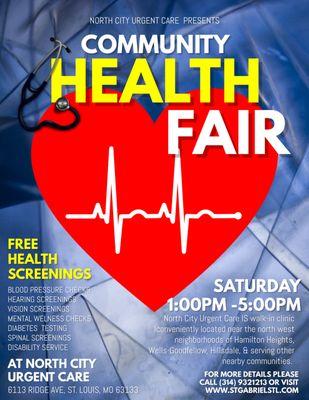 \\\\\\\"WEEKLY FREE HEALTH FAIR\\\\\\\"