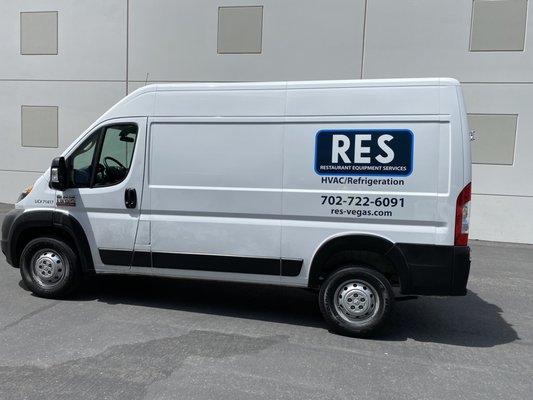 New van 2018 and a new 2019 for RES cold side Refrigeration HVAC