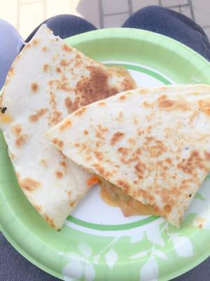 Crawfish quesadillas.