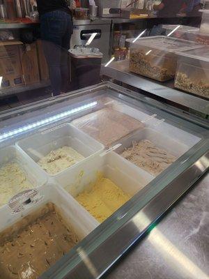 Lots of ice cream to choose from,  including dairy- free options.