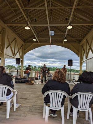 Outdoor concert at the historic ferry slip