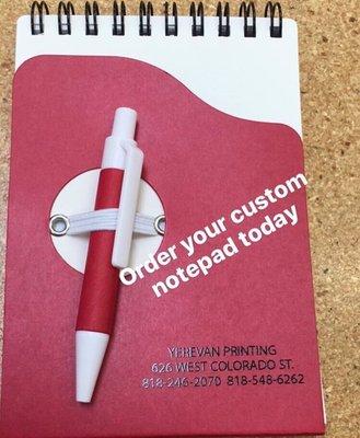 Custom notepads with pen