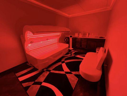 Red light therapy bed