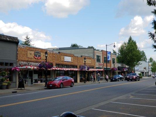 Part of downtown Snoqualmie.