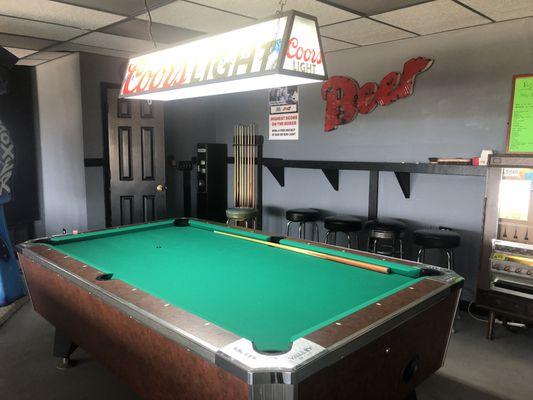 Newly recovered Pool Tables!!! Come check us out for Free Pool Nights every Wednesday Night