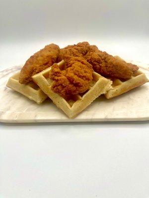 Hot Honey Chicken & Waffles!