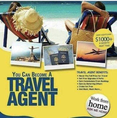 You too can become a travel agent. Earn money and travel for less. 256-929-0854