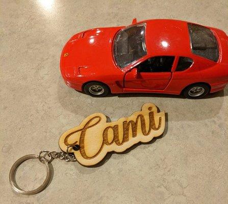 Laser cut keychains and ornaments for a truly unique gift