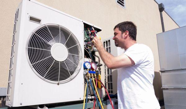 HVAC repair service.