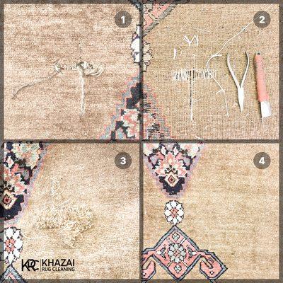 Our expert repair team can bring  any damaged rug back to life. Call us to get estimate.