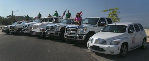 our fleet at the beach.