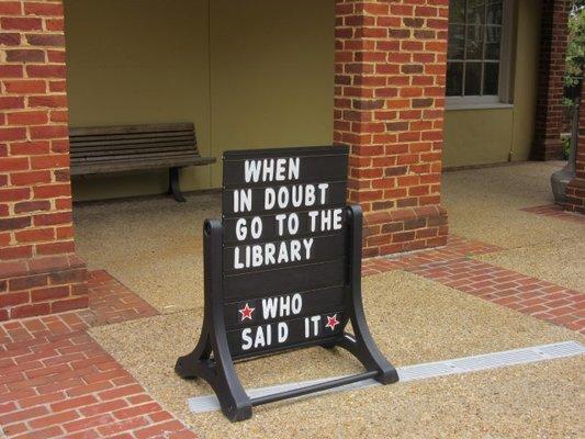 When in doubt, go to the library!