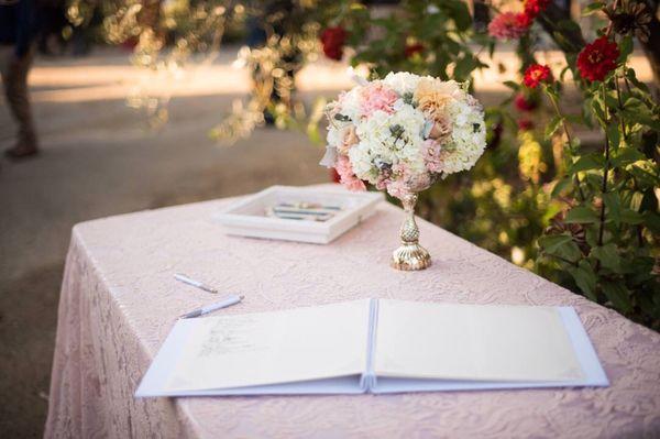 Wedding Entry Table Arrangement