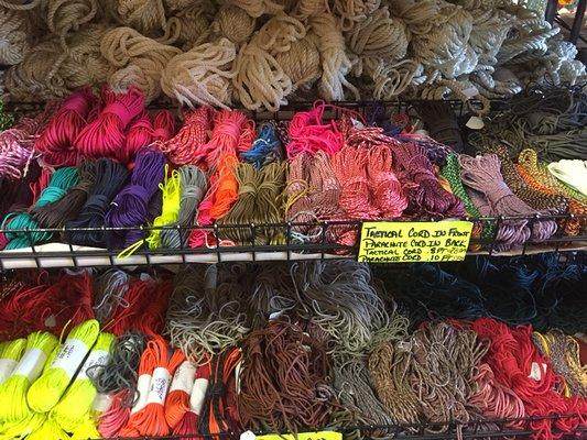 Parachute Cord.  A lot of Different Colors.