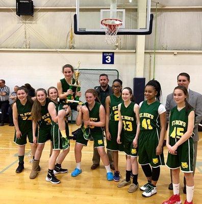 Congratulations to our Girls Basketball Team for winning 1st place in their division this season!!