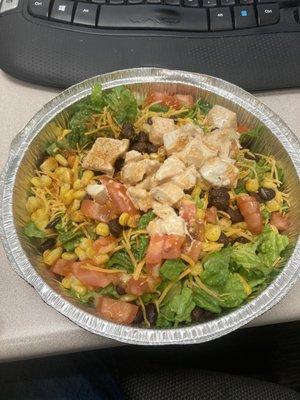 Chipotle Chicken Salad. No dressing.