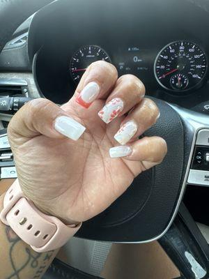 Nails I got from Pretty Plum Nail Spa