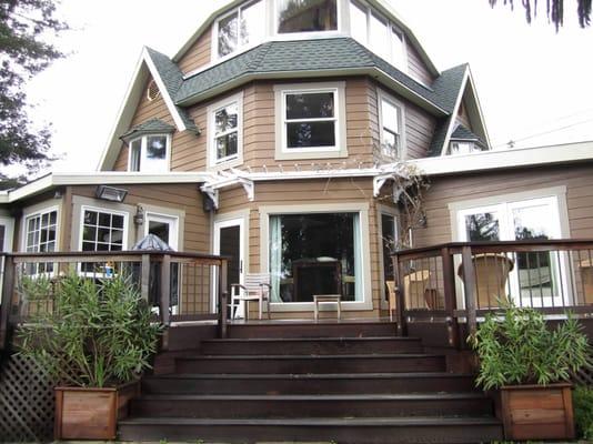 Deck, stairs, and side addition in Marin