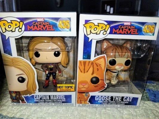 Captain Marvel Funko Pops