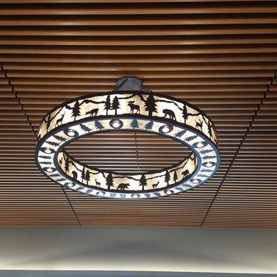 La Pine Branch Lobby Overhead Light Fixture