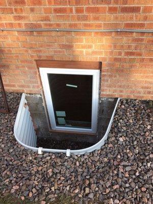 Finished egress window