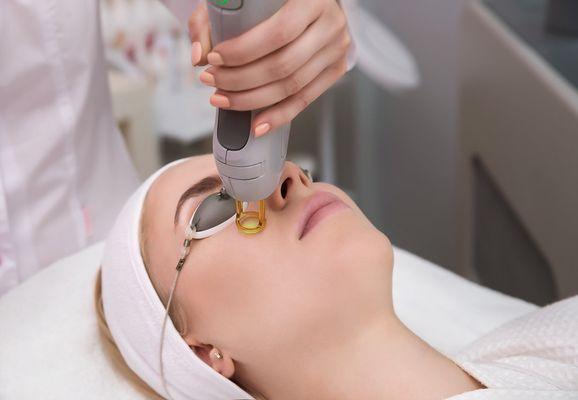 Non-invasive skin tightening and rejuvenation Gentlemax laser for skin tightening, age spots, vein treatments, and rosacea.