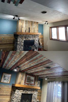 Decorative ceiling install in Rushford, MN