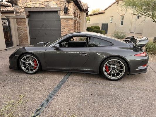 Amazing powder coat by All Star wheel repair.