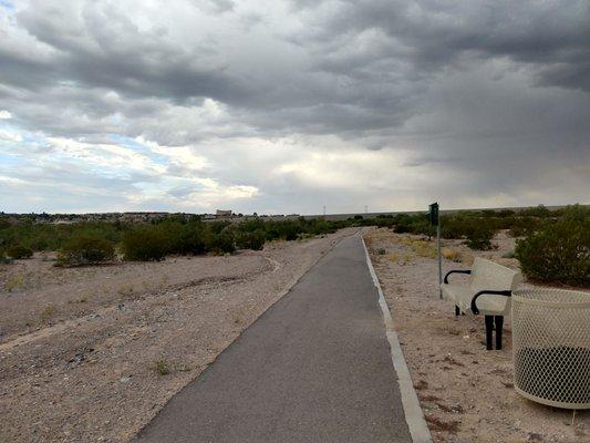 Road to Las Cruces Dam Trail