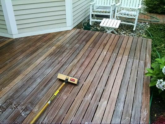 Ironwood Deck Refinish / before