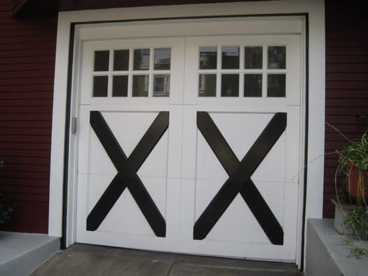 Custom Garage Door: Hand-built by Jack himself!