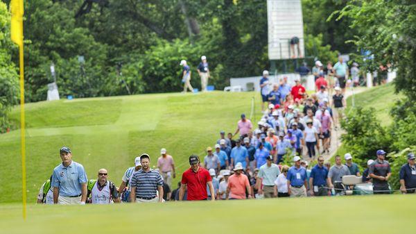 Jim Furyk and his loyal gallery of followers.