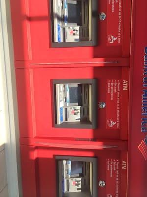 Three ATMs available