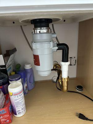 garbage disposal installation