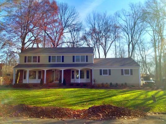 After. New Hardie siding and PVC trim.