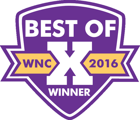 Voted one of the best in Western NC for the past 6 years in the Mountain Express Newspaper Readers Poll.