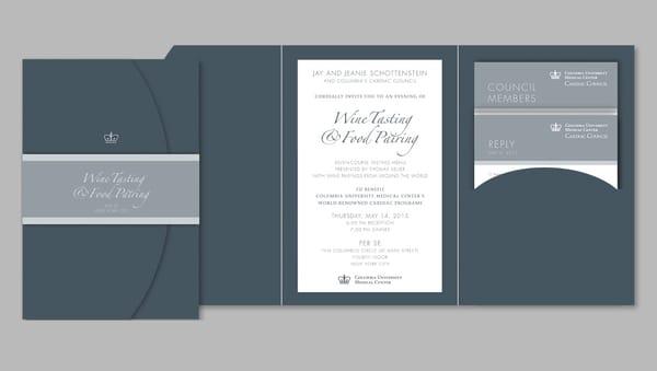 Elegant Invitations for Columbia University Medical Center Galas