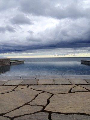 The natural beauty of an Infinity Pool by Precision Pool and Spa.