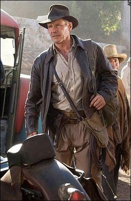 Harrison Ford in Indiana Jones, shirt and pants made by Eastern Costumes by EC's Master Tailor Gilberto Guzman.