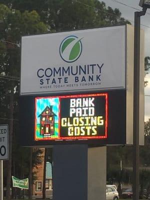 Bank paid closing costs?! Yes!