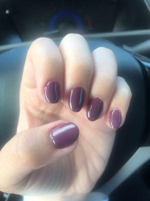 My gel manicure!  Only paid $25!