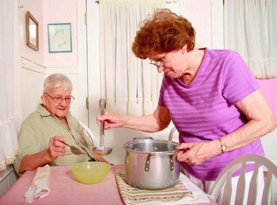 In-home senior services includes in home cooking and cleaning