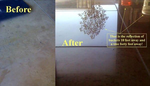 Tile and Grout - Before and After