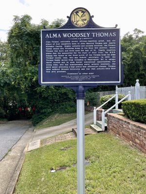 Alma Woodsey Thomas home. 7/23/22