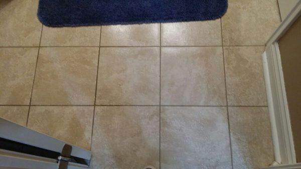 This is the tile floor in the home, that i mopped.