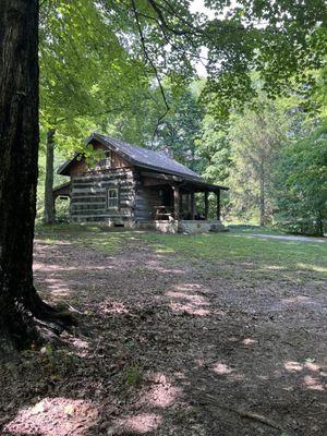 Cabin photo from fire pit.