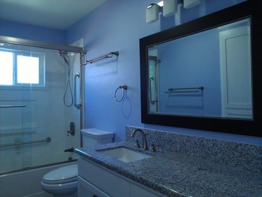 Full bathroom remodeling, Best Bath Systems shower unit, Napa, CA