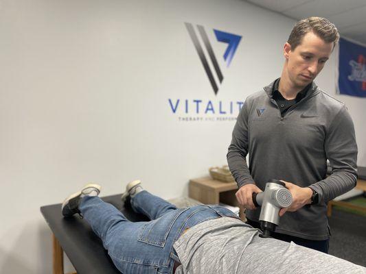 Hypervolt soft tissue work